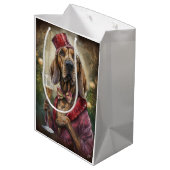 Neujahr Mittlere Geschenktüte (Rückseite Schrägansicht)