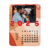 Neujahr Monat August 2025 Kalender Foto der Famili Magnet (Vertikal)