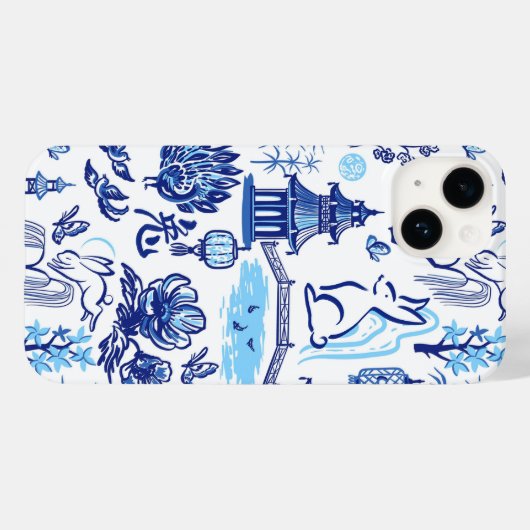 Neujahr Montag - Rabbit 2023 iPhone Case (Rückseite (Horizontal))