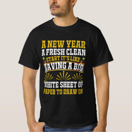 Neujahr Neubeginn Inspiration Design T-Shirt