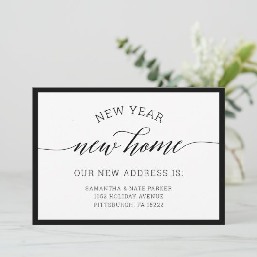 Neujahr| Neue Ankündigung über die Zuhause - Beweg (Stehend Vorderseite)