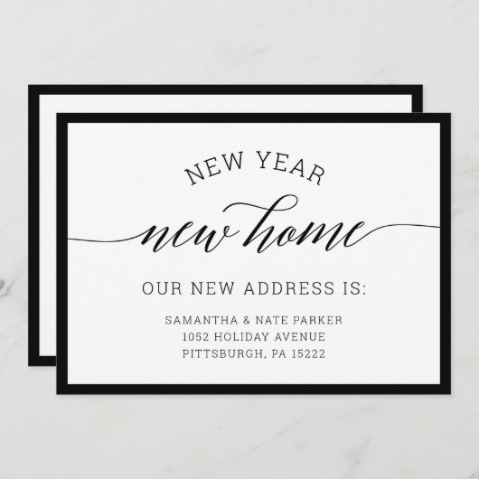 Neujahr| Neue Ankündigung über die Zuhause - Beweg (Vorne/Hinten)