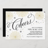 Neujahr - Neue Party Einladung (Vorne/Hinten)