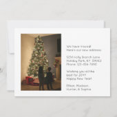 Neujahr Neue Zuhause Moderne 2-Foto-Ferienwohnung Ankündigung (Rückseite)