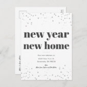 Neujahr Neue Zuhause Moderne Technik Ankündigungspostkarte (Vorne/Hinten)
