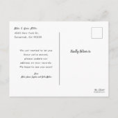 Neujahr Neue Zuhause Moderne Technik Ankündigungspostkarte (Rückseite)