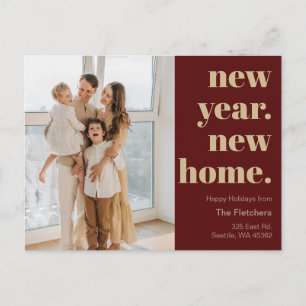 Neujahr Neue Zuhause Umzug Foto Urlaub Postkarte