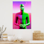 Neujahr: Neuer Angstzustand Ken Gage Surrealismus Poster (Küche)