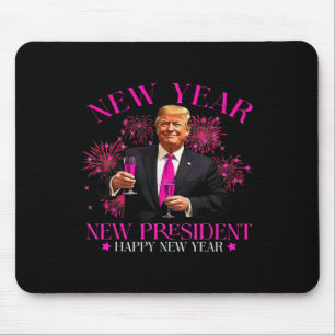 Neujahr Neuer Präsident glücklich Neues Jahr 2025 Mousepad