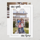 Neujahr Neuer Zuhause Adresswechsel Ankündigung (Vorne/Hinten)