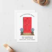 Neujahr Neuer Zuhause-Bewegung Ankündigung Mini (Vorderseite/Rückseite Beispiel)