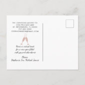 Neujahr Neuer Zuhause Rosen Gold Address Change Postkarte (Rückseite)