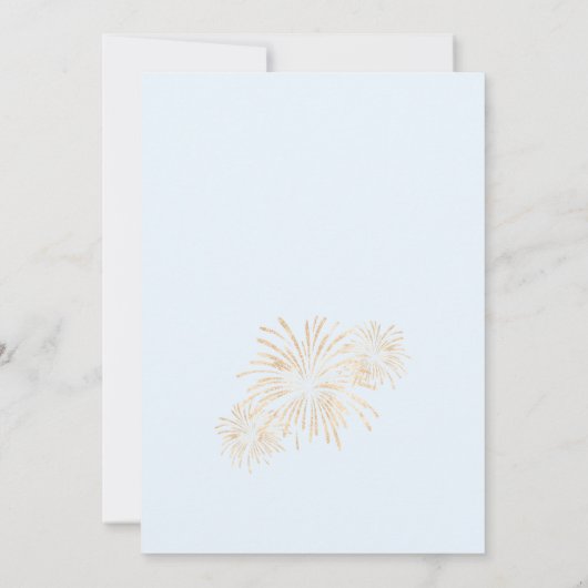 Neujahr Niedlich Bärenjunge Einladung (Rückseite)