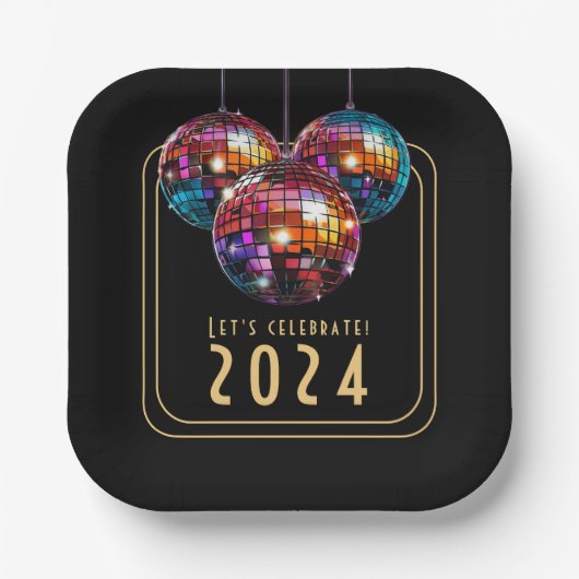 Neujahr Pappteller (Vorderseite)