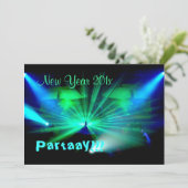 Neujahr Partaay!!Einladung Einladung (Stehend Vorderseite)