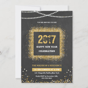 Neujahr Party Flyer Einladung