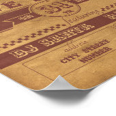 Neujahr Party Flyer Poster (Ecke)