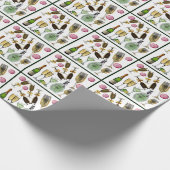 Neujahr Party Handwerk Wein Cocktail Drinks Geschenkpapier (Ecke)