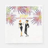 Neujahr Party! Serviette (Vorderseite)