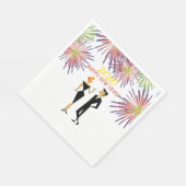 Neujahr Party! Serviette (Ecke)