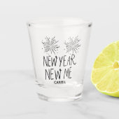 Neujahr Personalisiertes Shotglas Schnapsglas (Vorderseite)