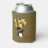 Neujahr Pinguin Can Cooler Dosenkühler (Kanne Rückseite)