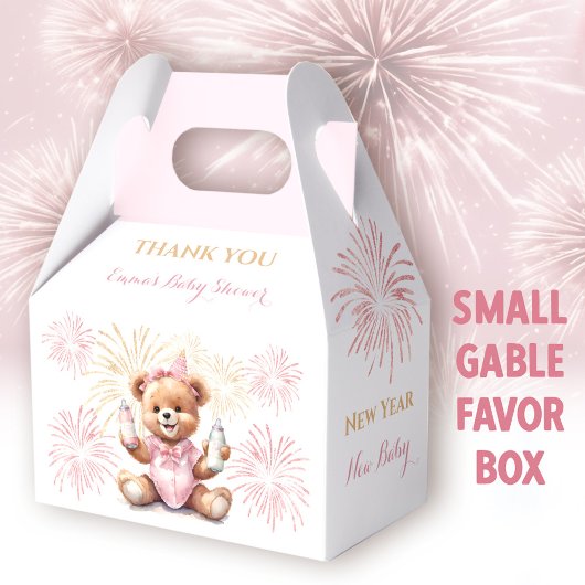 Neujahr Pink Girl Baby Showbox Geschenkschachtel