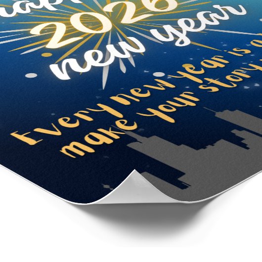 Neujahr Poster (Ecke)