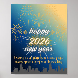 Neujahr Poster