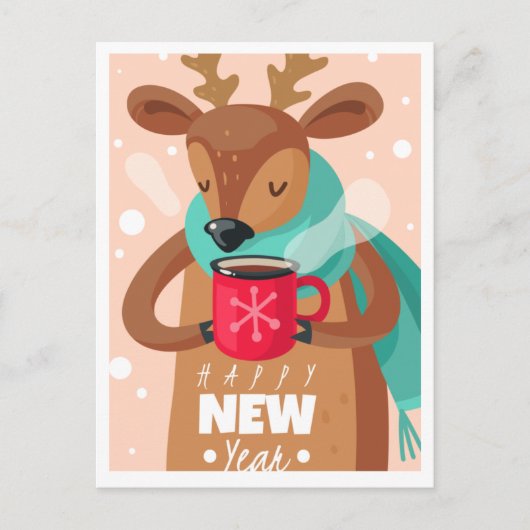 Neujahr Postkarte (Vorderseite)