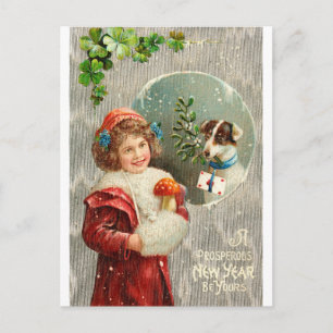 Neujahr Postkarte