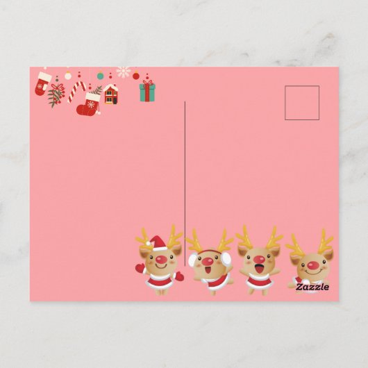 Neujahr Postkarte (Rückseite)