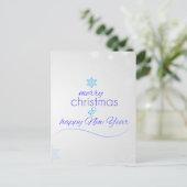 Neujahr Postkarte (Stehend Vorderseite)