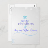 Neujahr Postkarte (Vorne/Hinten)