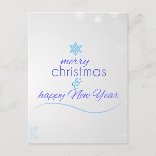 Neujahr Postkarte (Vorderseite)