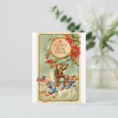 Neujahr Postkarte (Stehend Vorderseite)