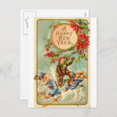 Neujahr Postkarte (Vorne/Hinten)