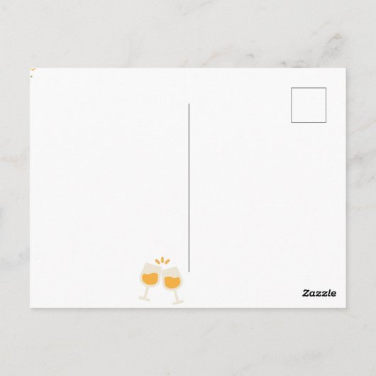 Neujahr Postkarte (Rückseite)