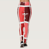 Neujahr rot leggings (Rückseite)