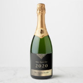 Neujahr Schaumweinetikett (Vorderseite)