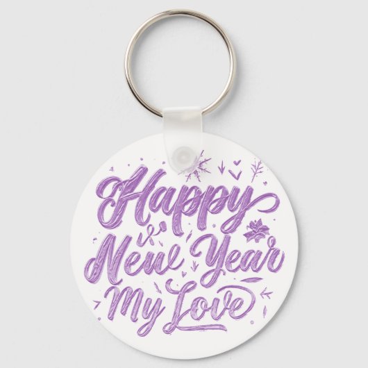 Neujahr Schlüsselanhänger (Rückseite)