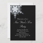Neujahr - Schneeweiße Einladung (Vorderseite)