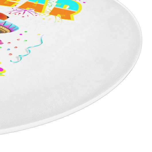 Neujahr Schneidebrett (Ecke)