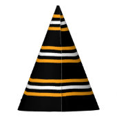 Neujahr schwarz und gelb partyhütchen (Rückseite)