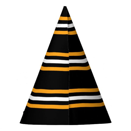 Neujahr schwarz und gelb partyhütchen (Rückseite)