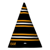 Neujahr schwarz und gelb partyhütchen (Rechts)