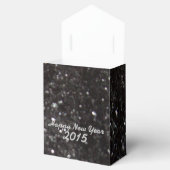 Neujahr Schwarz und Silber Glitzer - Gefälligkeits Geschenkschachtel (Geöffnet)