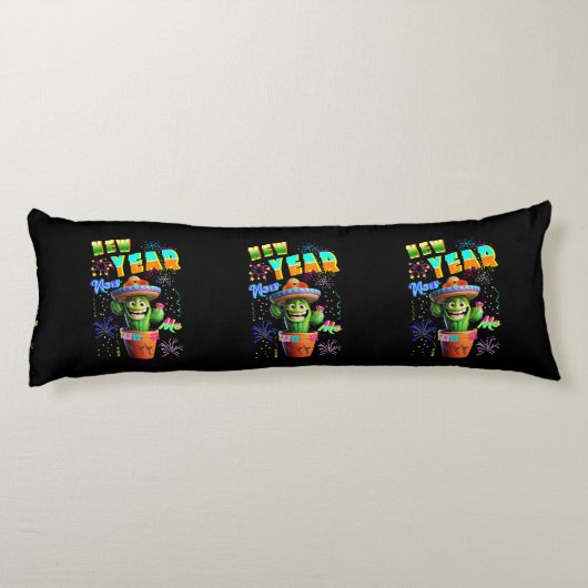 Neujahr Seitenschläferkissen (Rückseite)