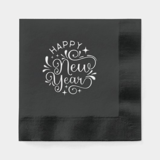Neujahr servietten mit folie (Vorderseite)