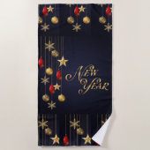 Neujahr Strandhandtuch (Vorderseite)